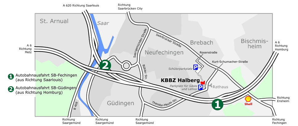 Lageplan KBBZ Halberg